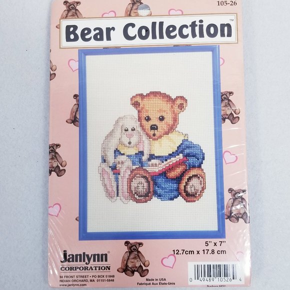 Janlynn Bear Collection Counted X-Stitch Kit - New - Picture 1 of 6